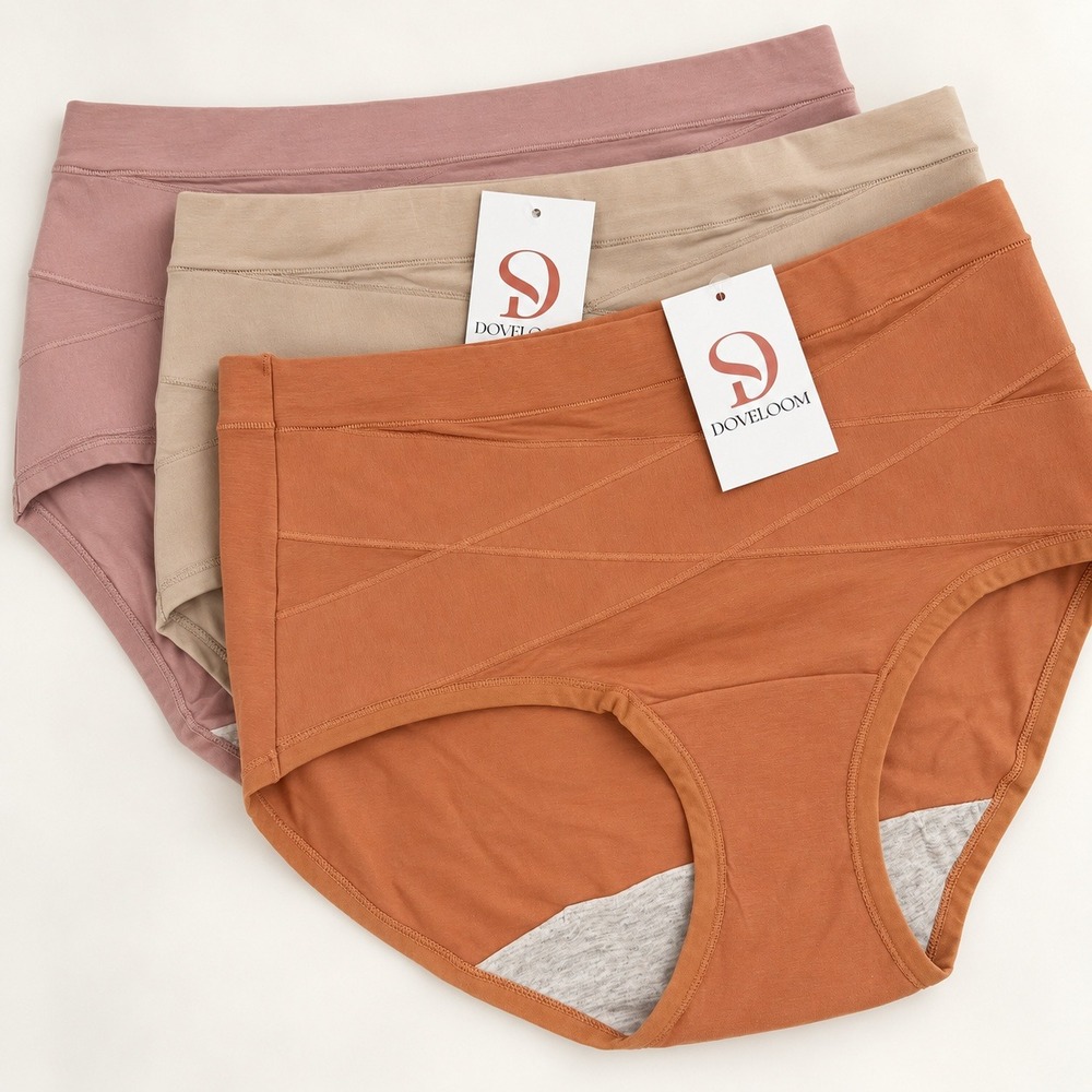 Doveloom Shapewear Tummy Control Briefs Women 2XL Nude Earth Tones 3 Pack NWT